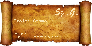 Szalai Gemma névjegykártya